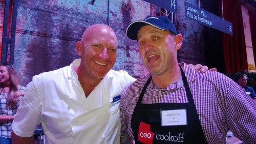 Angus Knight CEO Stuart Pauly with Matt Moran