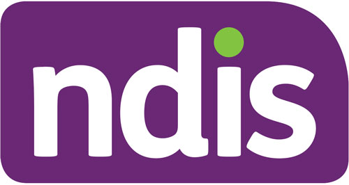 NDIS logo - image of purple, white and green elements reading NDISance Scheme logo